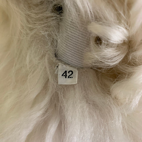 GUCCI FW 2001 by Tom Ford Size S Cream Fur Lined Cotton Jacket