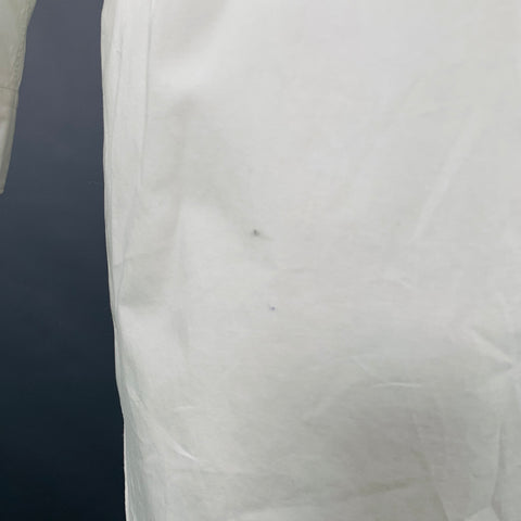 COMME des GARCONS Size XL White Cotton One Pocket Long Sleeve Shirt