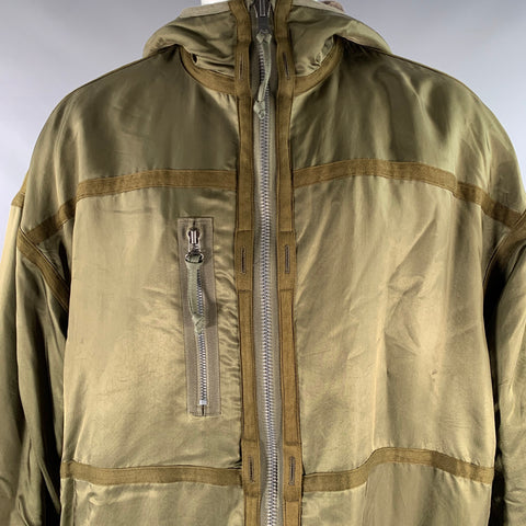 VISVIM Size M Olive Mixed Materials Rayon Wool Reversible Jacket