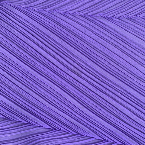 PLEATS PLEASE by ISSEY MIYAKE Purple Pleated Scarves & Shawls