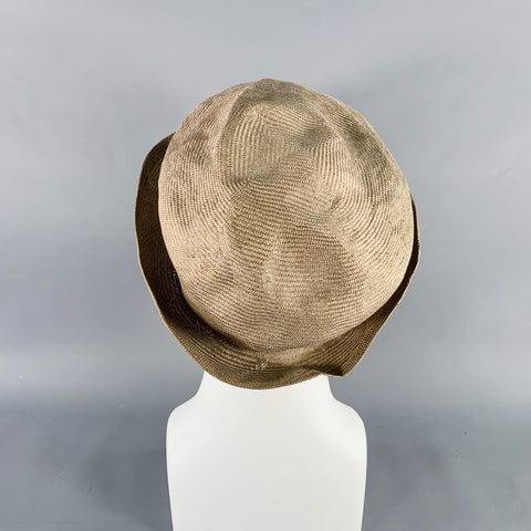 VALEUR Tan Woven Straw Hat