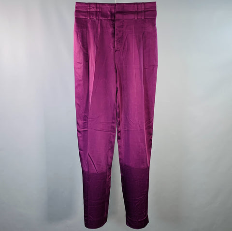 HAIDER ACKERMANN Size 32 Purple Acetate Blend High Waisted Casual Pants