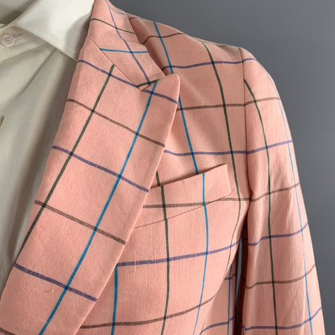 PS by PAUL SMITH Chest Size 34 Pink Blue Green Purple Brown Sport Coat