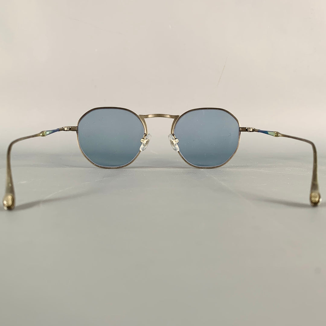 MATSUDA M3057 Silver Titanium Hexagonal Sunglasses