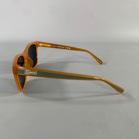 COACH Brown Logo Acetate Sunglasses & Eyewear