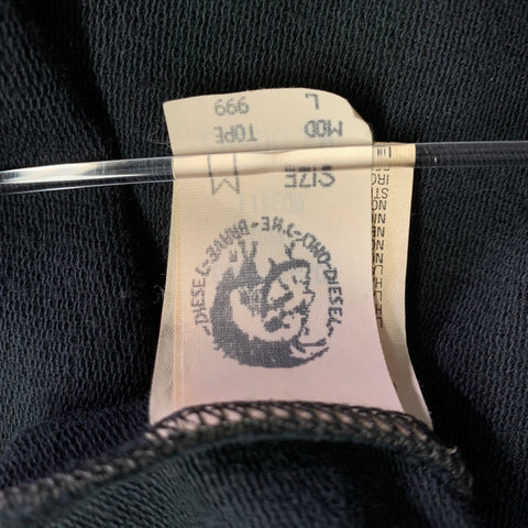 DIESEL STYLE LAB Size M Black Taupe Applique Polyamide Blend Vest