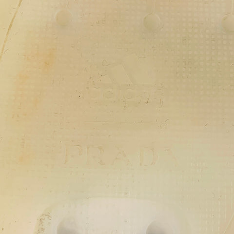 PRADA x ADIDAS Size 10 -Luna Rossa 21- White Rubber Lace-Up Sneakers