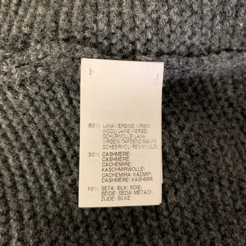 BRUNELLO CUCINELLI Size L Grey Camel Wool Cashmere Silk Turtleneck Pullover