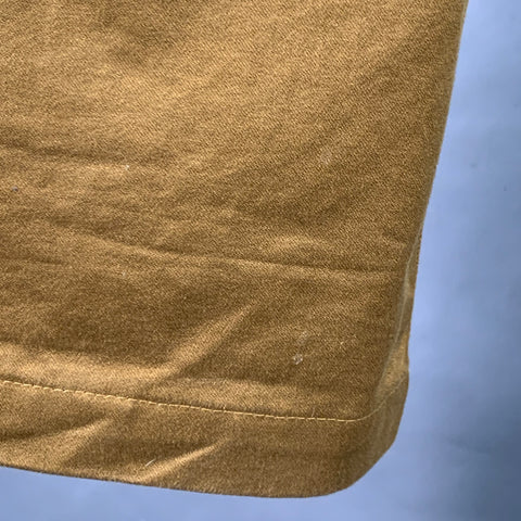 Pantalon décontracté droit en satin de coton beige MONITALY Taille 34