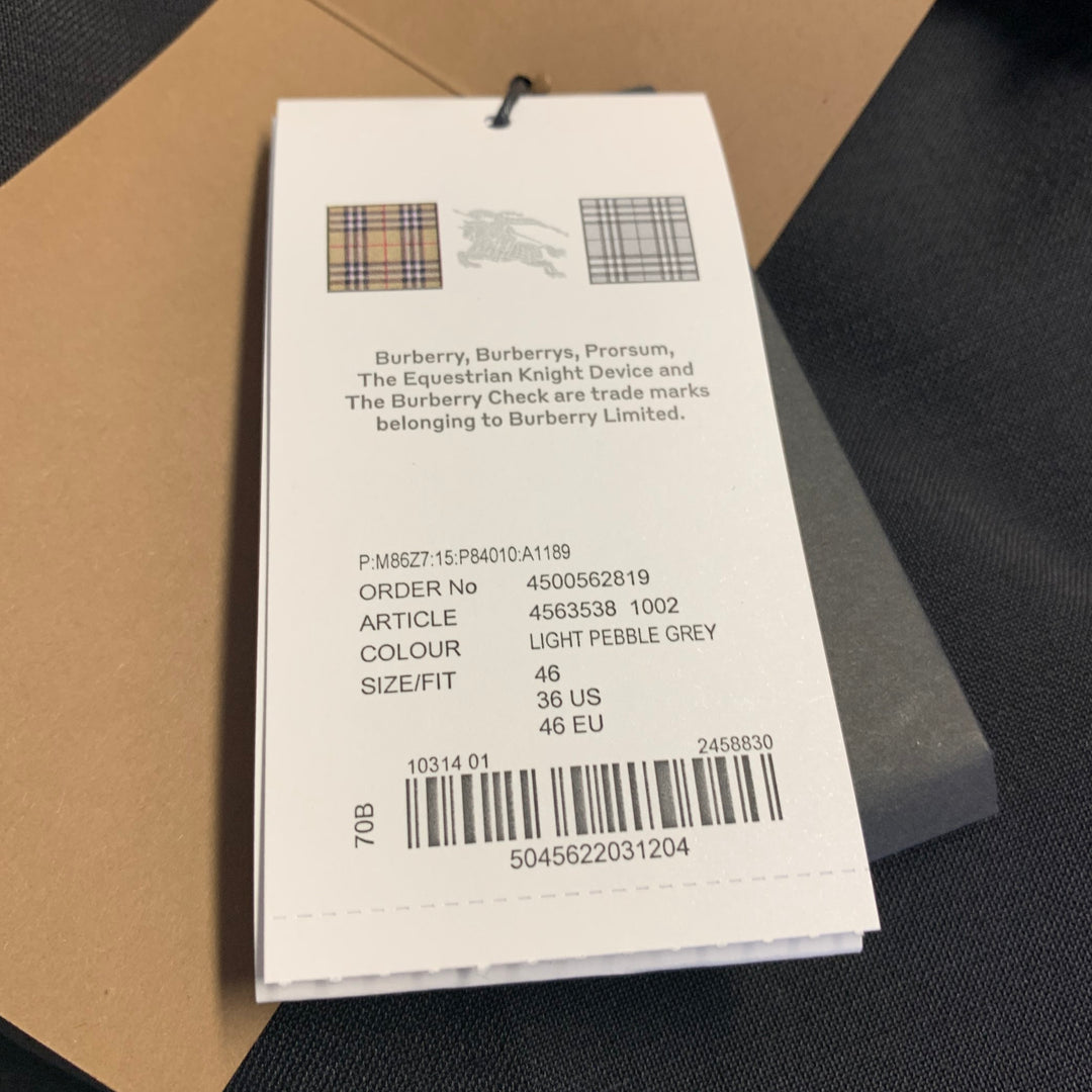 BURBERRY Size 30 Black Mohair / Wool Zip Fly Dress Pants