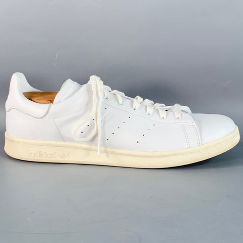 ADIDAS x STAN SMITH Size 13 White Leather Low Top Lace-Up Sneakers