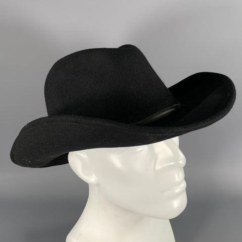 STETSON Size L Black Textured Wool Hats
