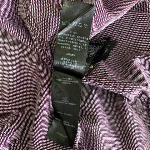 TED BAKER Size M Purple Spotted Cotton Long Sleeve Shirt