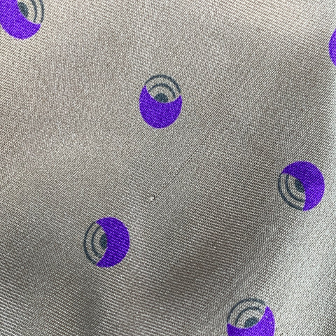 GIORGIO ARMANI Gold Purple Dots Silk Tie