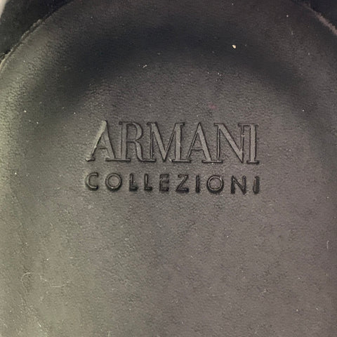 ARMANI COLLEZIONI Size 7.5 Brown Leather Derby Lace-Up Shoes