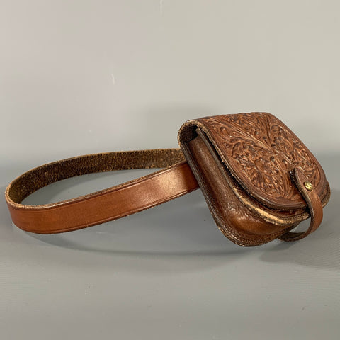 RALPH LAUREN Brown Leather Fanny Pack Bags & Leather Goods