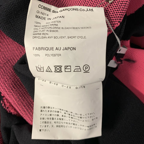COMME des GARCONS Size S Black Neon Pink Polyester Floral Pullover Womens