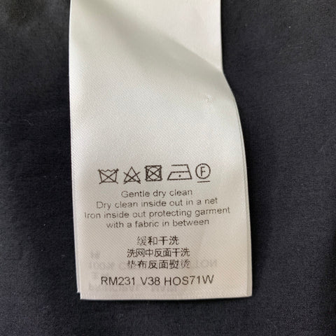 LOUIS VUITTON Size XL Black Cotton Layered Long Sleeve Shirt