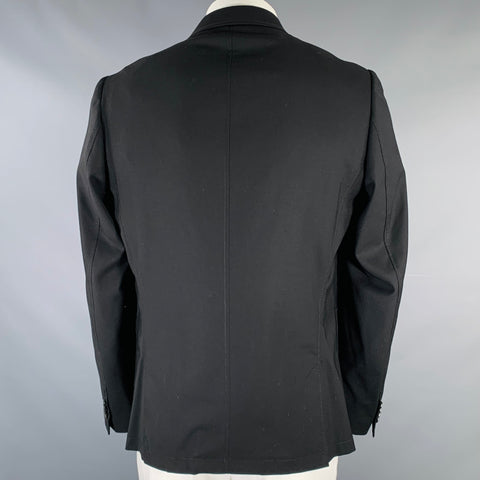 PS by PAUL SMITH Size 44 Black Wool Patch Pockets Sport Coat