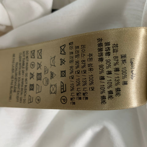 BURBERRY LONDON Size M White Cotton Sleeveless Casual Top