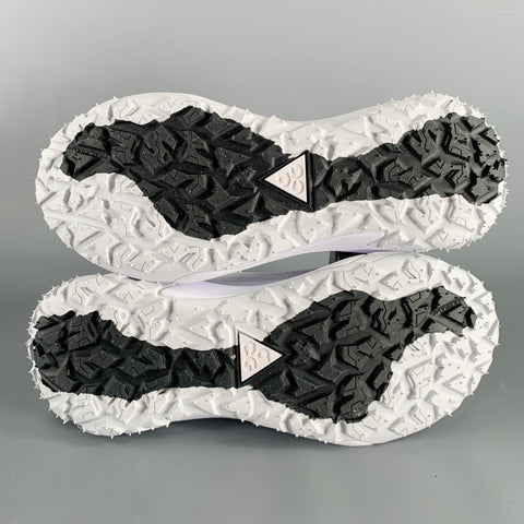 COMME des GARCONS HOMME PLUS Size 11 White Nylon Lace-Up Sneakers