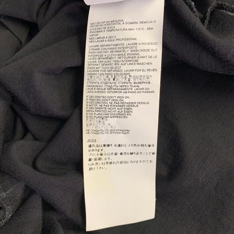JUST CAVALLI Size L Black Brown Cotton Leopard Graphic Crew Neck T-Shirt