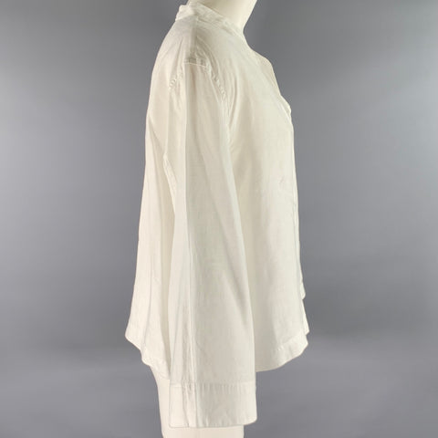RALPH LAUREN Size XL White Linen Pull On Shirt