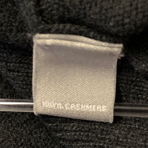 NEIMAN MARCUS Size XL Black Cashmere Turtleneck Sweater