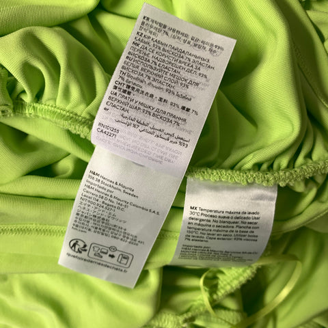 MUGLER Size S Green Viscose Knee Length Dress