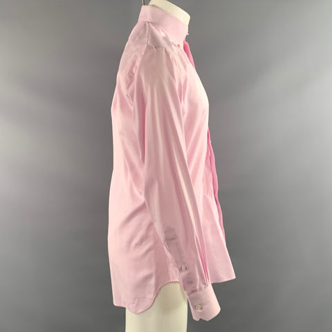 HAMILTON Size M Pink White Heather Button Down Long Sleeve Shirt