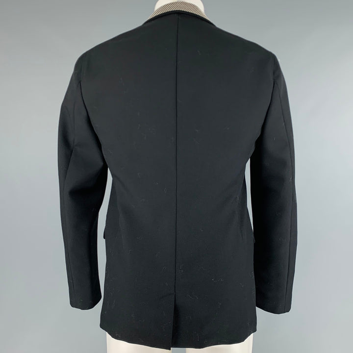 ALEXANDER MCQUEEN Size 38 Black Studded Wool Mohair Sport Coat