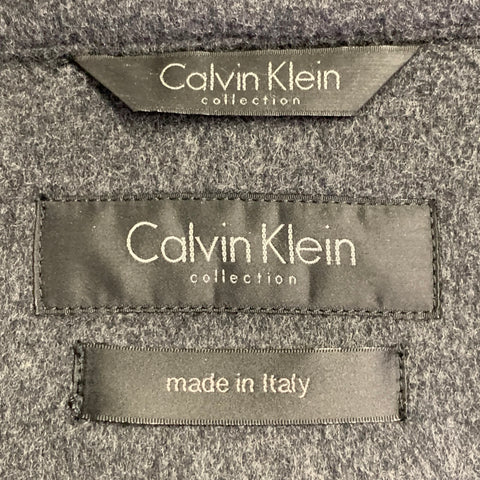 CALVIN KLEIN COLLECTION Size M Grey Wool Blend Jacket