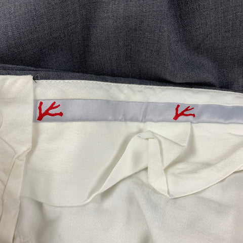 ISAIA Size 32 Gray Lana Wool Dress Pants
