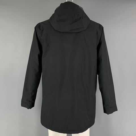 THE NORTH FACE Size L Black Polyester Padded Coat