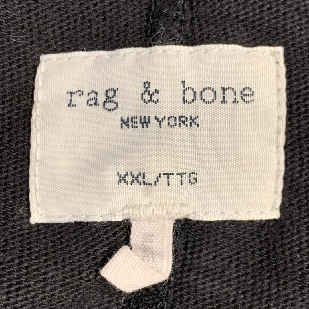 RAG & BONE Size XXL Black Cotton Crew Neck T-shirt