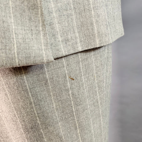 RALPH LAUREN Size 38 Regular Grey Light Grey Wool Notch Lapel Suit