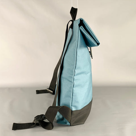 ISSEY MIYAKE Teal Black Cotton Blend Backpack