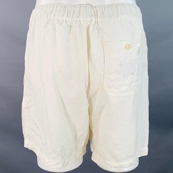 POLO by RALPH LAUREN Size M White Linen Silk Drawstring Shorts