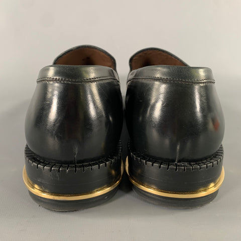 SALVATORE FERRAGAMO Size 8 Black Leather Yacht Loafers
