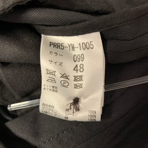 ROBERT GELLER Size 34 Grey Solid Belted Cotton Straight Casual Pants