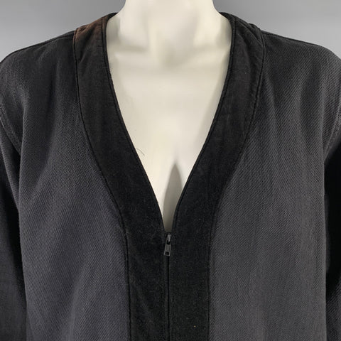 NEIGHBORHOOD Size XL Black Cotton Cardigan Coat