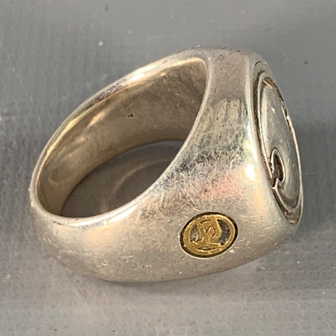 DAVID YURMAN Ring Size 10 Sterling Silver Signet Ring