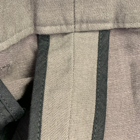 JOHN VARVATOS Size 32 Grey Linen Cotton Casual Pants