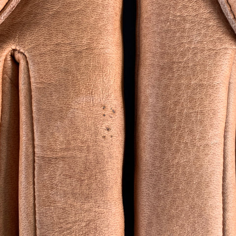 WILL LEATHER GOODS Size L Tan Deerskin Leather Shearling Gloves