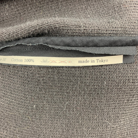 VOLGA VOLGA Size M Grey Cotton Hidden Buttons Cardigan