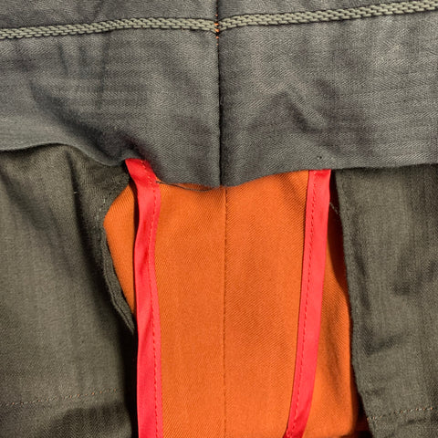Pantalon habillé fuselé plissé PAUL SMITH en twill de coton rouille taille 34