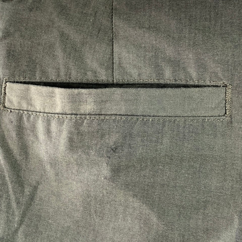 BOSS by HUGO BOSS Size 32 Green Iridescent Cotton Pleated Zip Fly Dress Pants