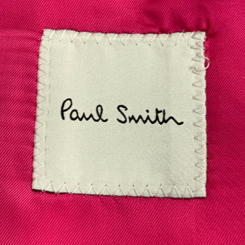 PAUL SMITH Size 36 Pink Fuchsia Wool Blend Peak Lapel Sport Coat
