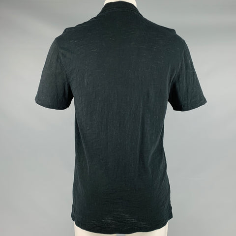 VINCE Polo Manga Corta Algodón Negro Talla M