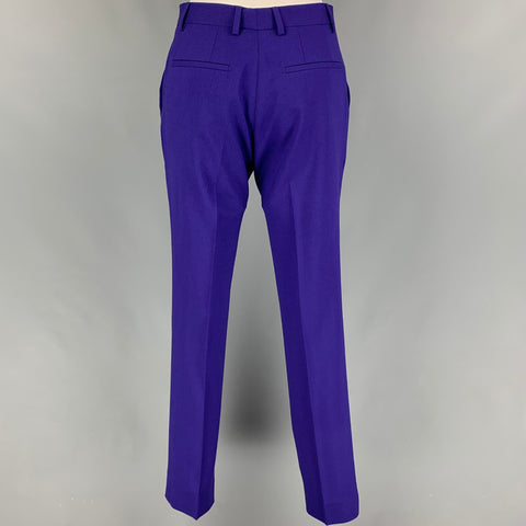 PS by PAUL SMITH Size 36 Purple Wool Notch Lapel Suit
